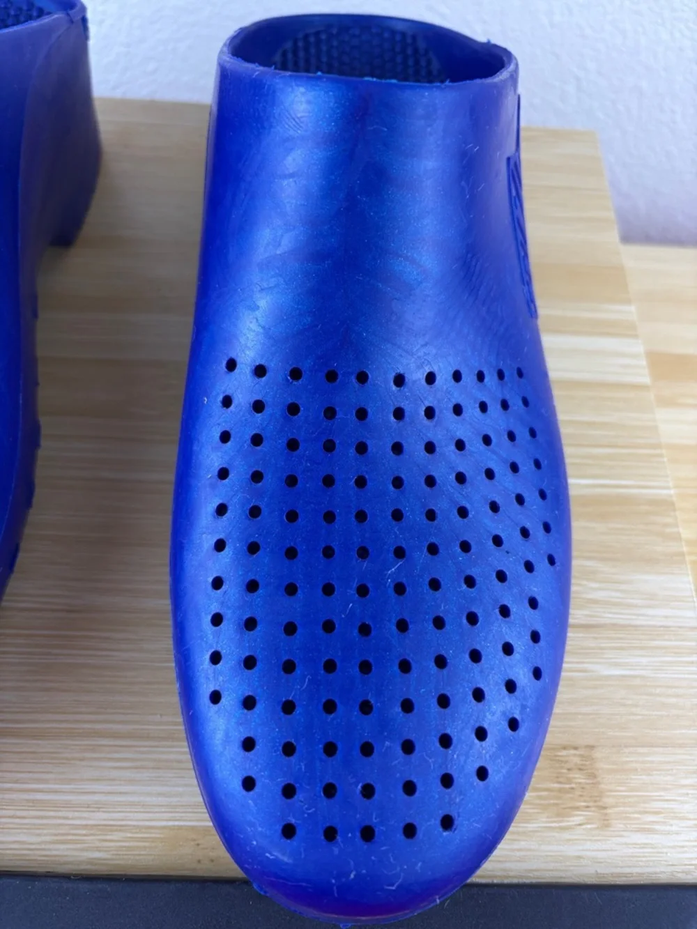 Calzuro Metallic Blue Classic Clogs w Holes Workwear US Mens Size  11-12.5/44-45